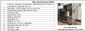 Máy sấy Kenview MS50 Inox 304